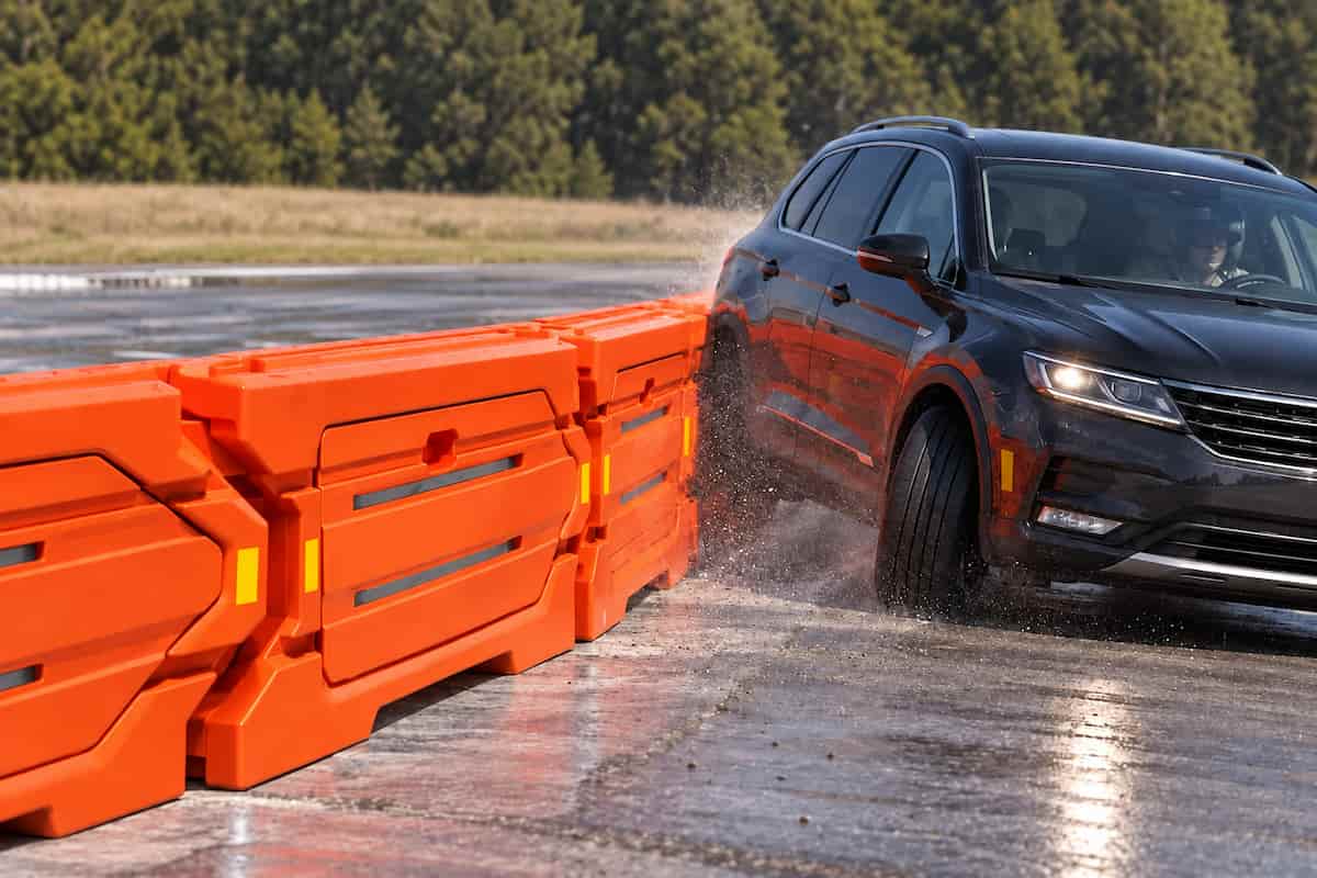 Tested vehicle redirective protection