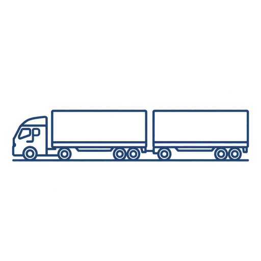 B-double transport illustration