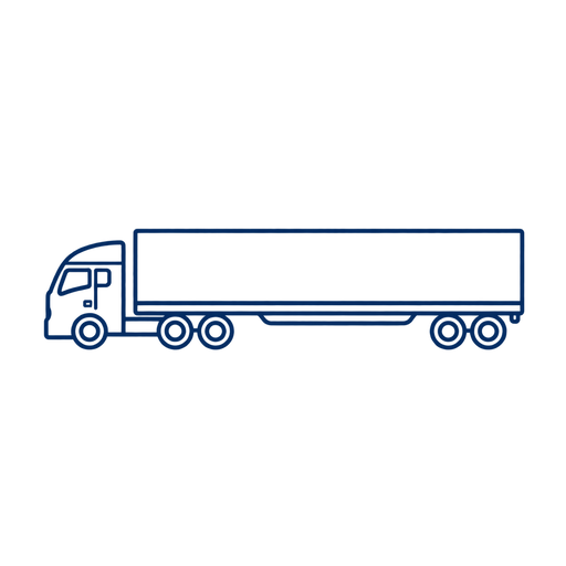 Semi-trailer transport illustration