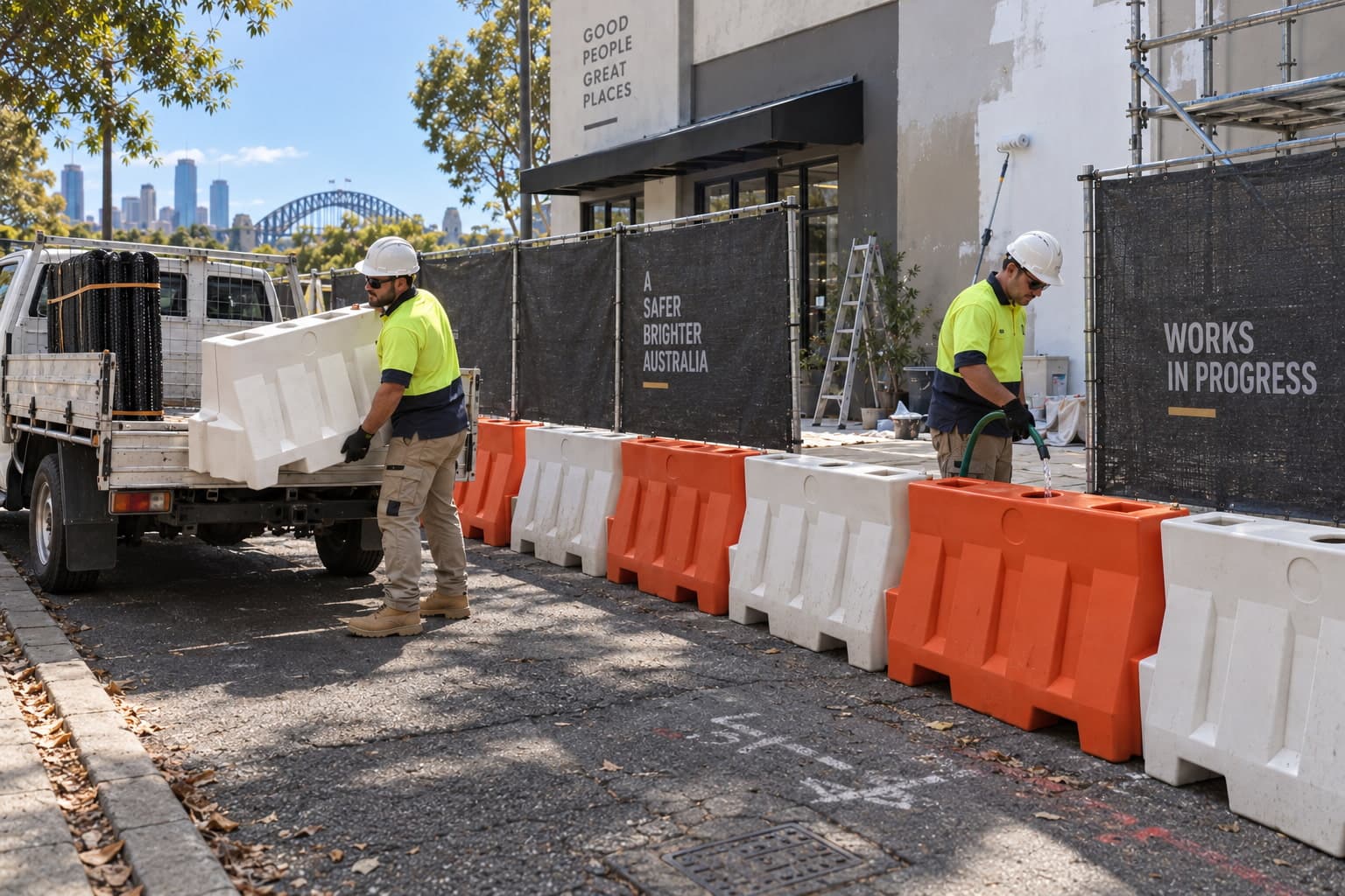tm-600-water-filled-work-barriers-sydney-construction-site