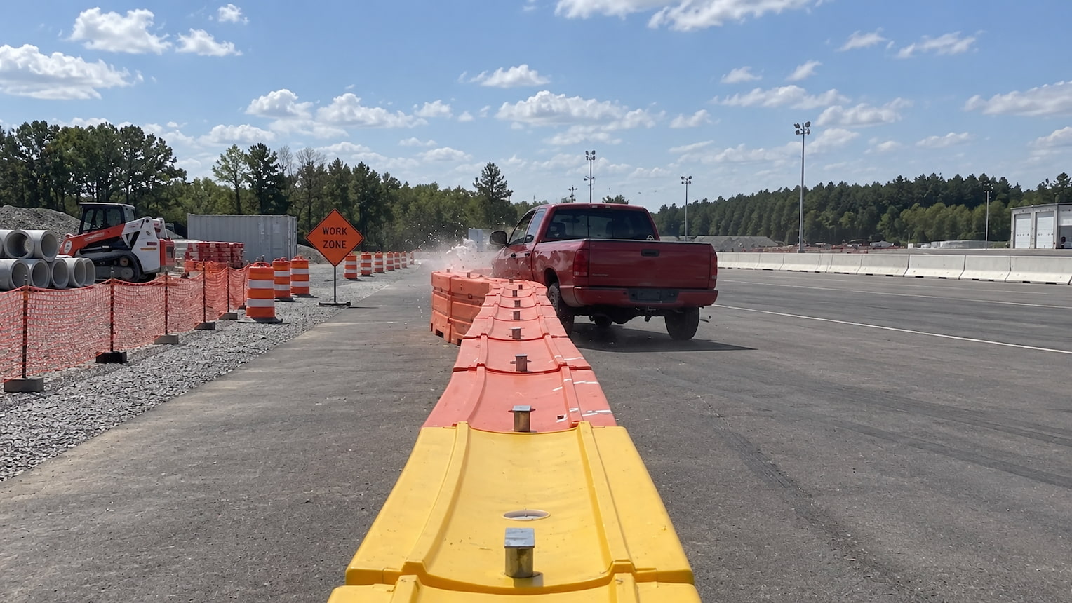 Tested vehicle redirective protection